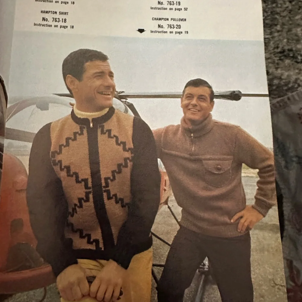 Vintage Columbia Minerva Hand Knits For Men Book